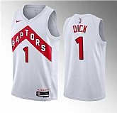 Men's Toronto Raptors #1 Gradey Dick White 2023 Draft Association Edition Stitched Basketball Jersey Dzhi ,baseball caps,new era cap wholesale,wholesale hats